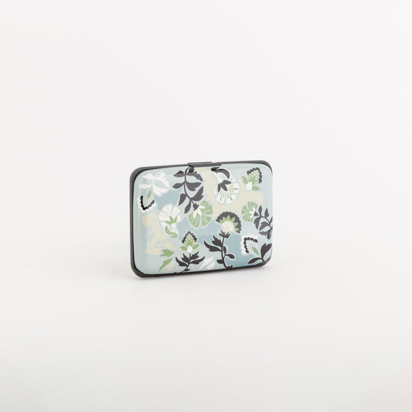 Women's  Bouquet Card Holder Powder Blue Multicolour