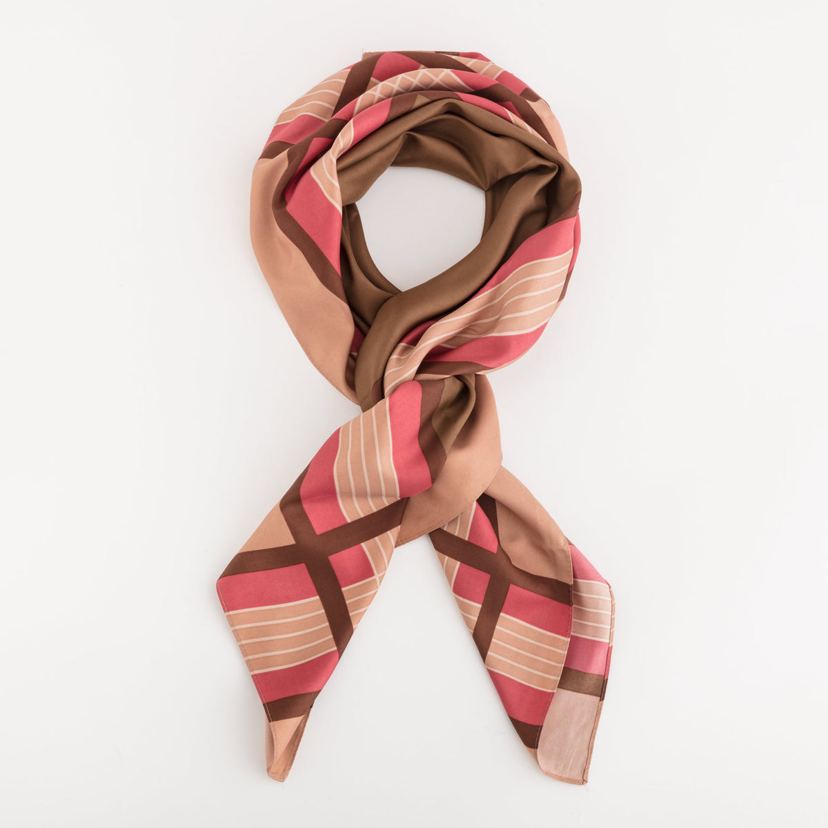 Scarves-Foulard Single Size / Taupe/Multicolour