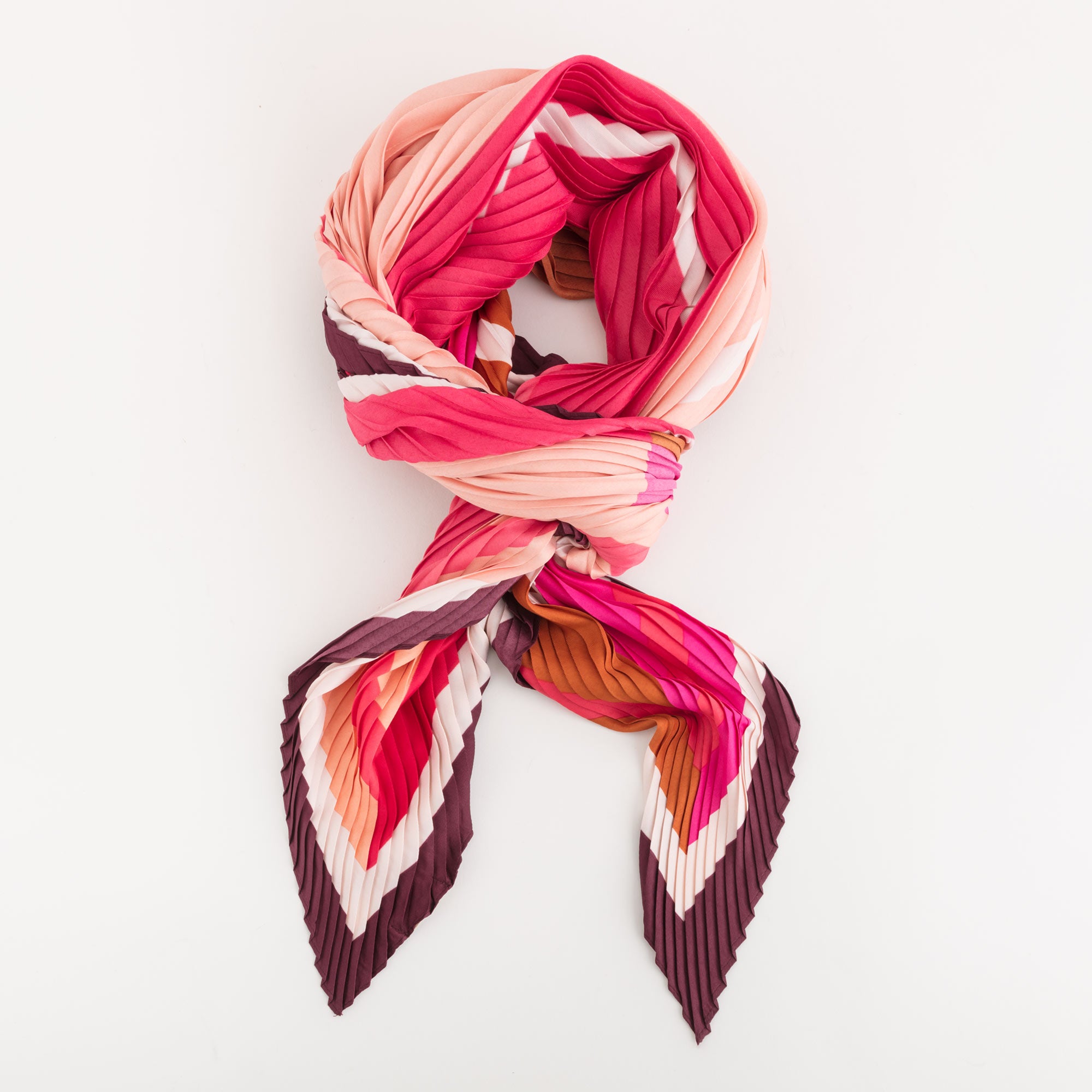 Scarves-Foulard Single Size / Tan/Multicolour