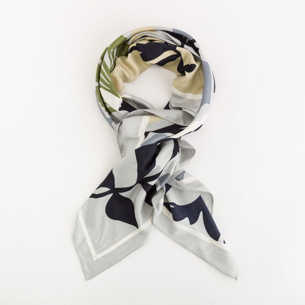 Women's Scarf Foulard Powder Blue Multicolour