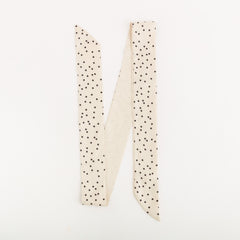 Women's Scarf Foulard Taupe/Multicolour