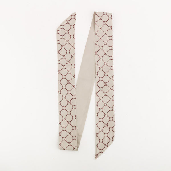 Women's Scarf Foulard Beige/Black