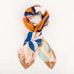 Women's Scarf Foulard Pink/Multicolour