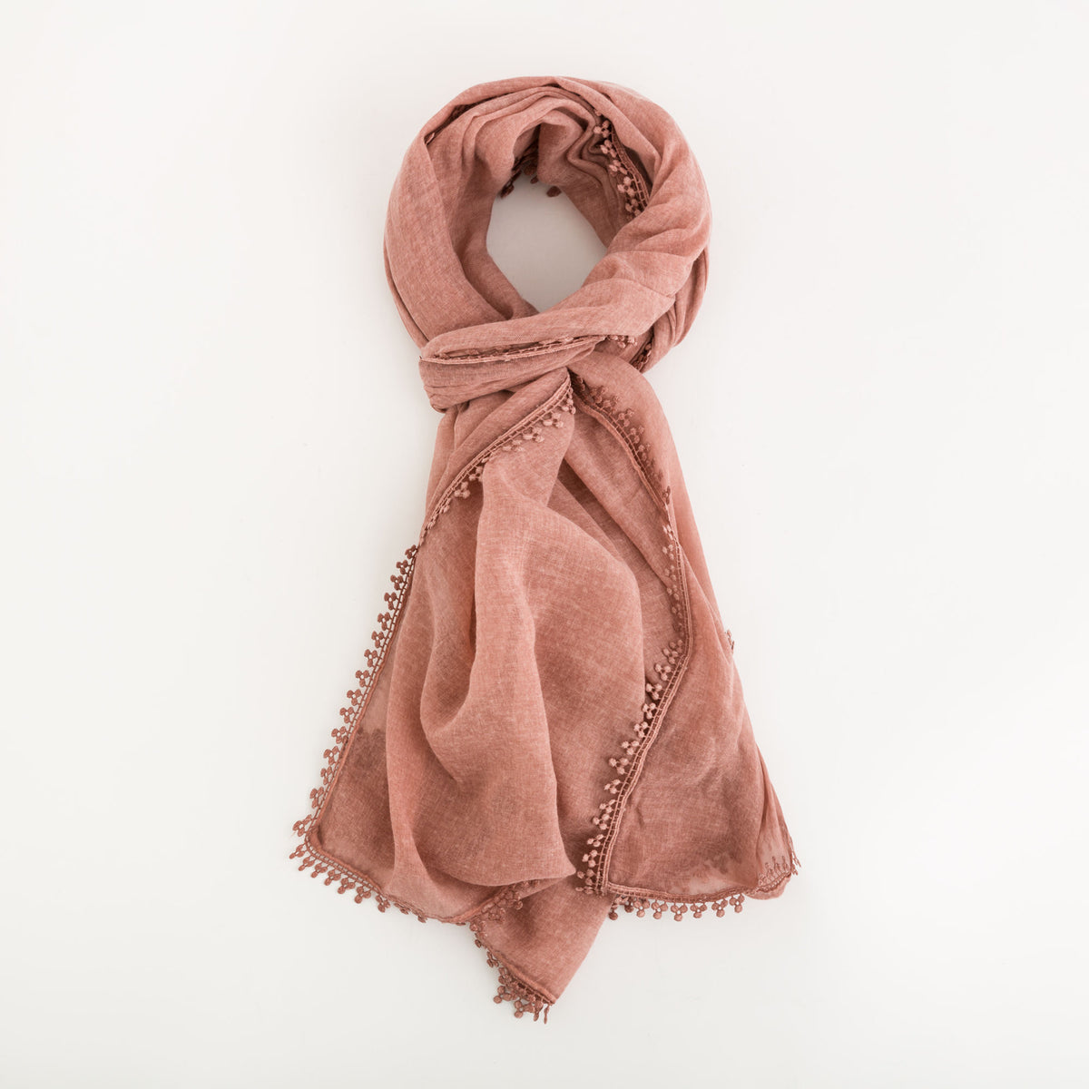 Women's Scarf Ambra Pashmina Antique Pink