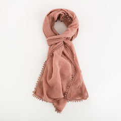 Women's Scarf Ambra Pashmina Antique Pink