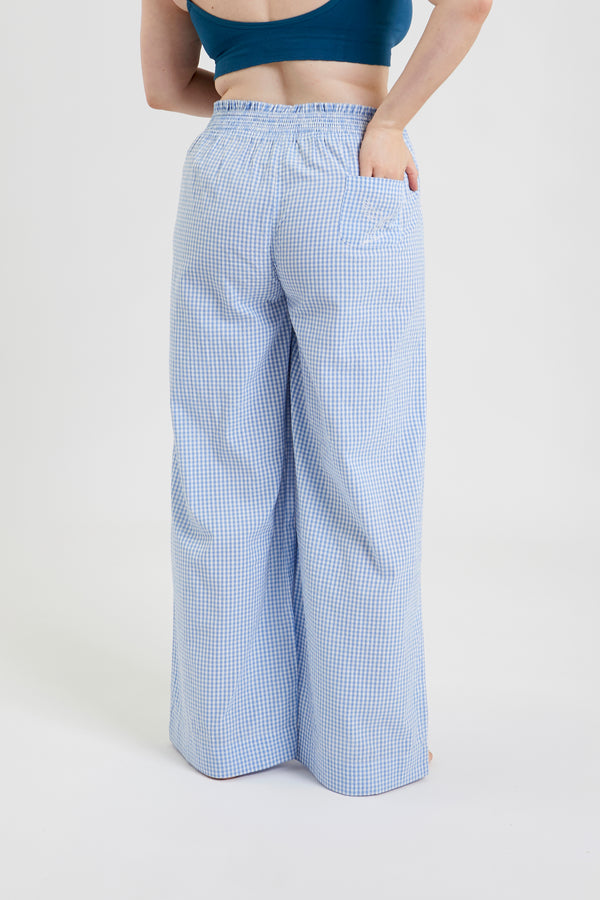 Peachaus Chicory Striped Woven Cotton Trousers