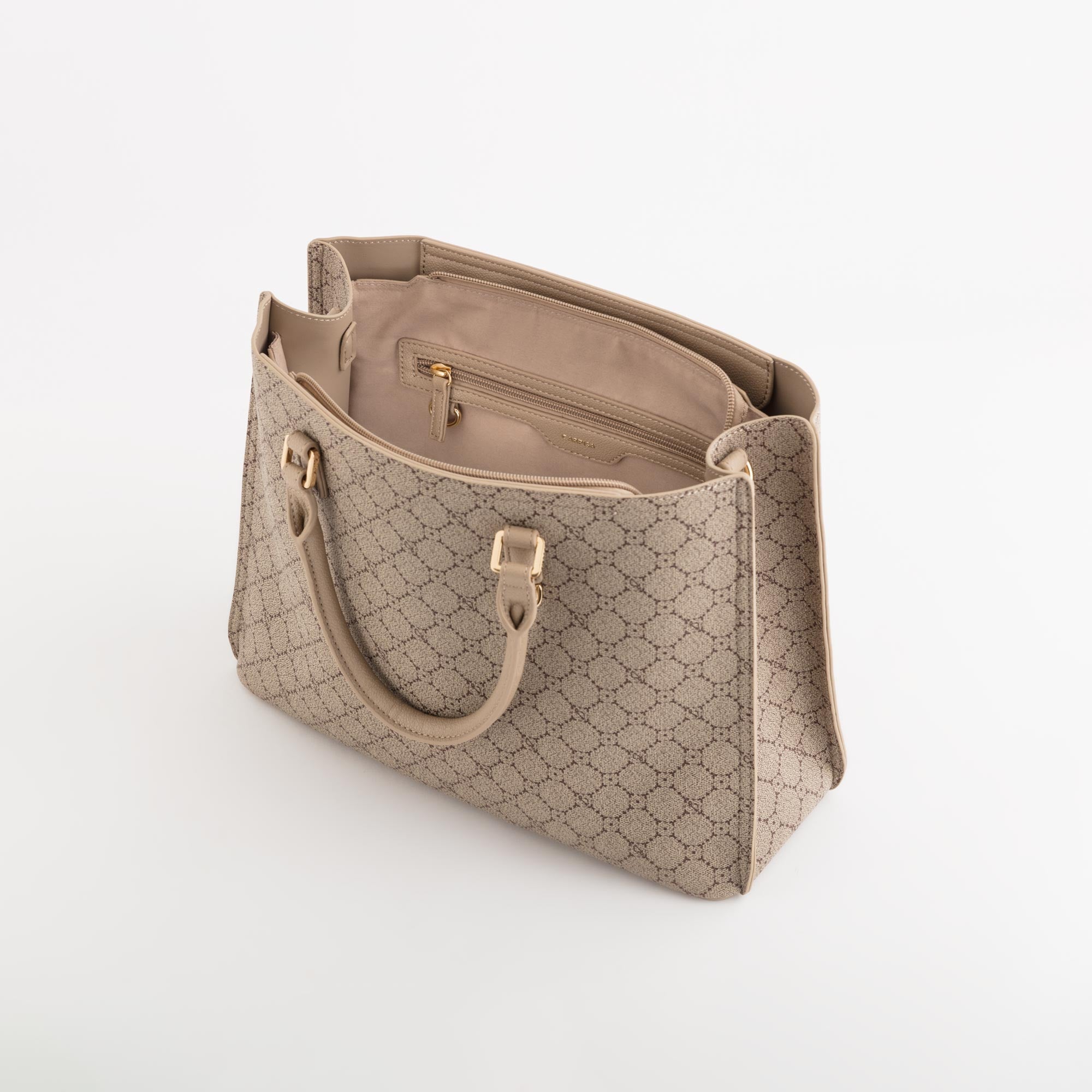 Women's Handbag Diana Taupe/Light Taupe
