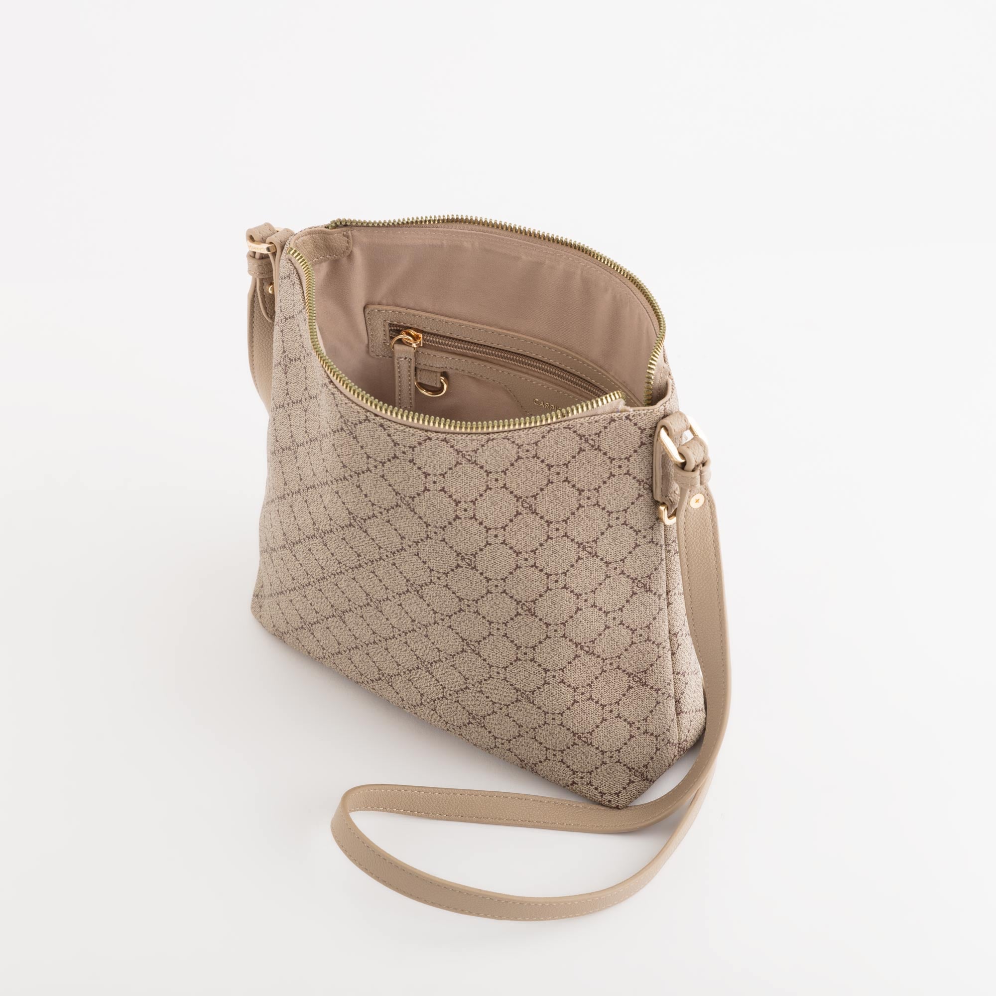 Women's Cross-Body Bag Diana Taupe/Light Taupe