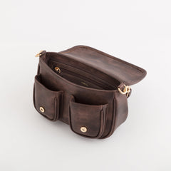 Cross-Body Bags-Madrid Single Size / Dark Brown