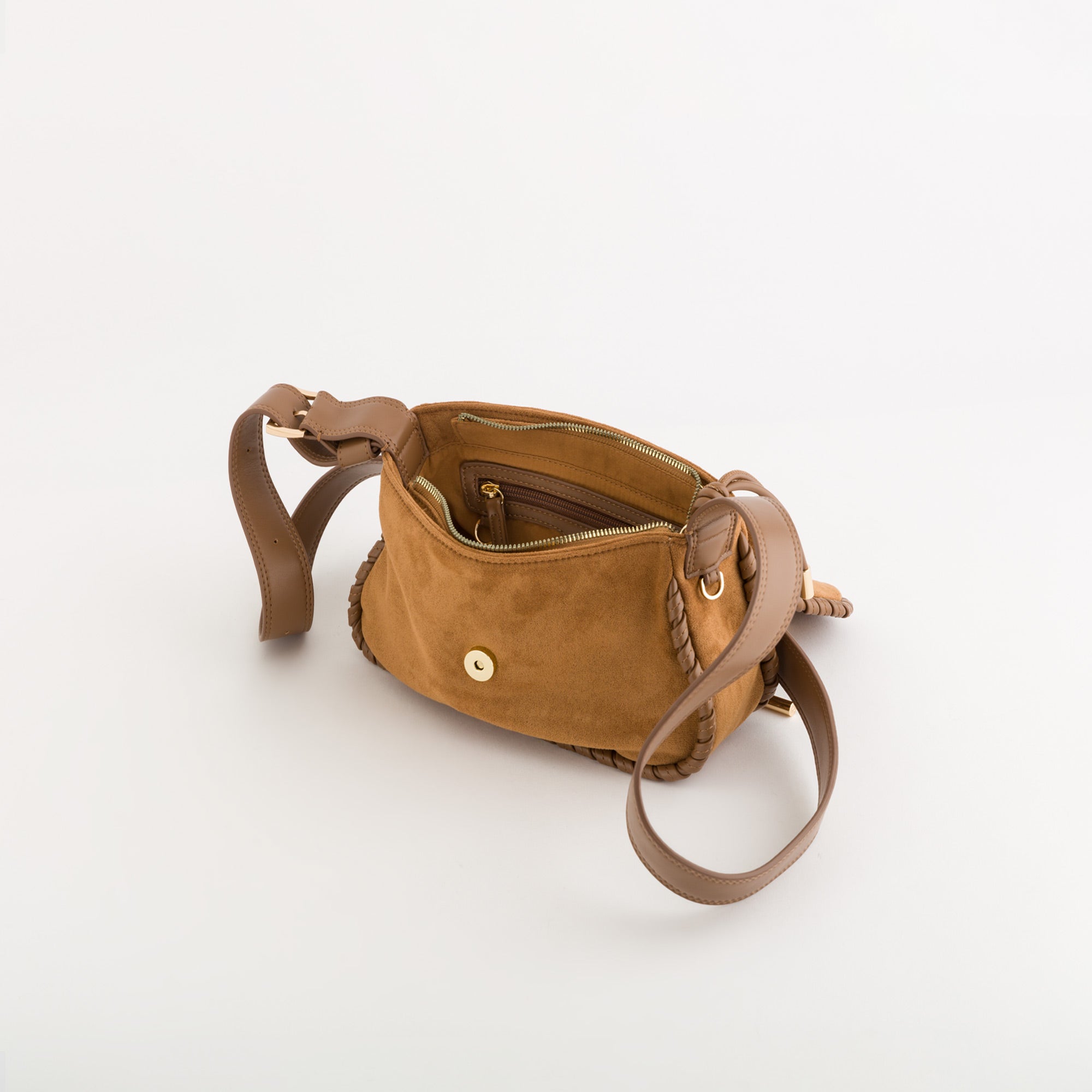 Women's Cross-Body Bag Mandorlo Camel