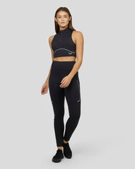 Women's Black Ultrarun Running Crop Top