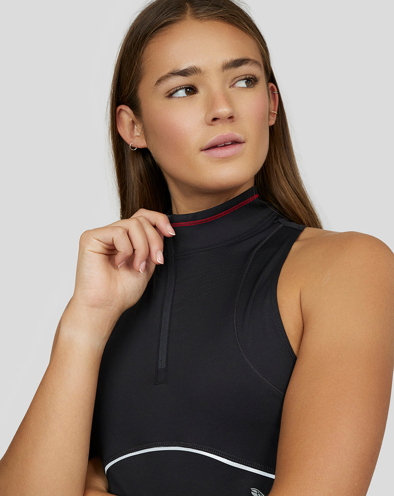 Women's Black Ultrarun Running Crop Top