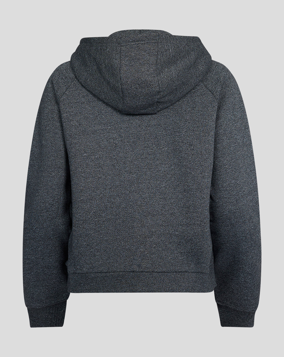 Black Marl Zip Hoody