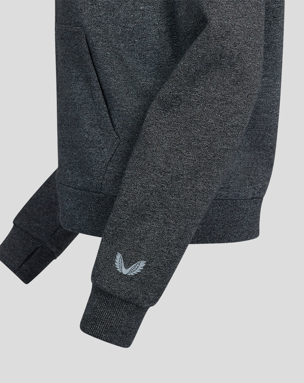 Black Marl Zip Hoody