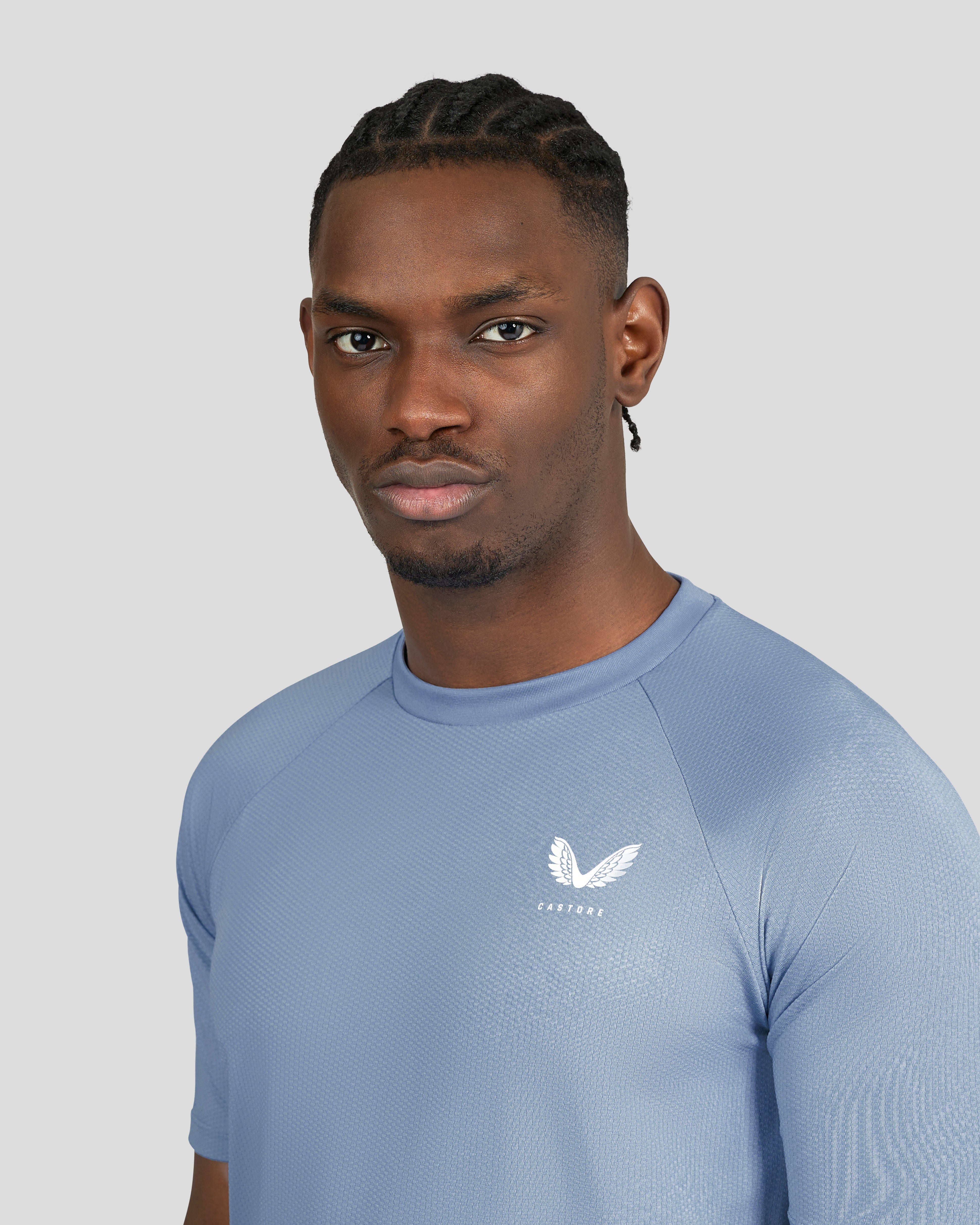 Sky Short Sleeve Crew Neck Training T-Shirt - Men’s Breathable Gym Tee, Performance Shirt