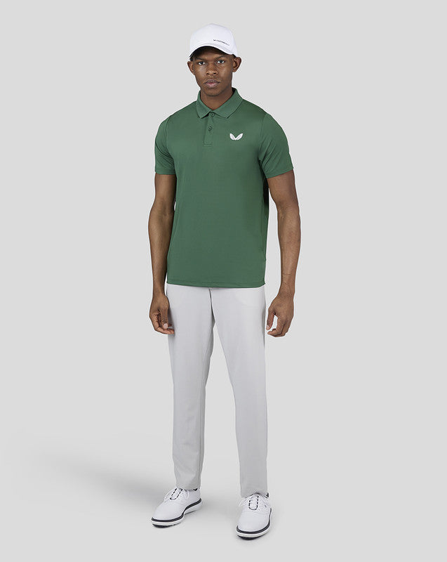 Men's Breathable Polo - Green Breathable Golf Polo in Green
