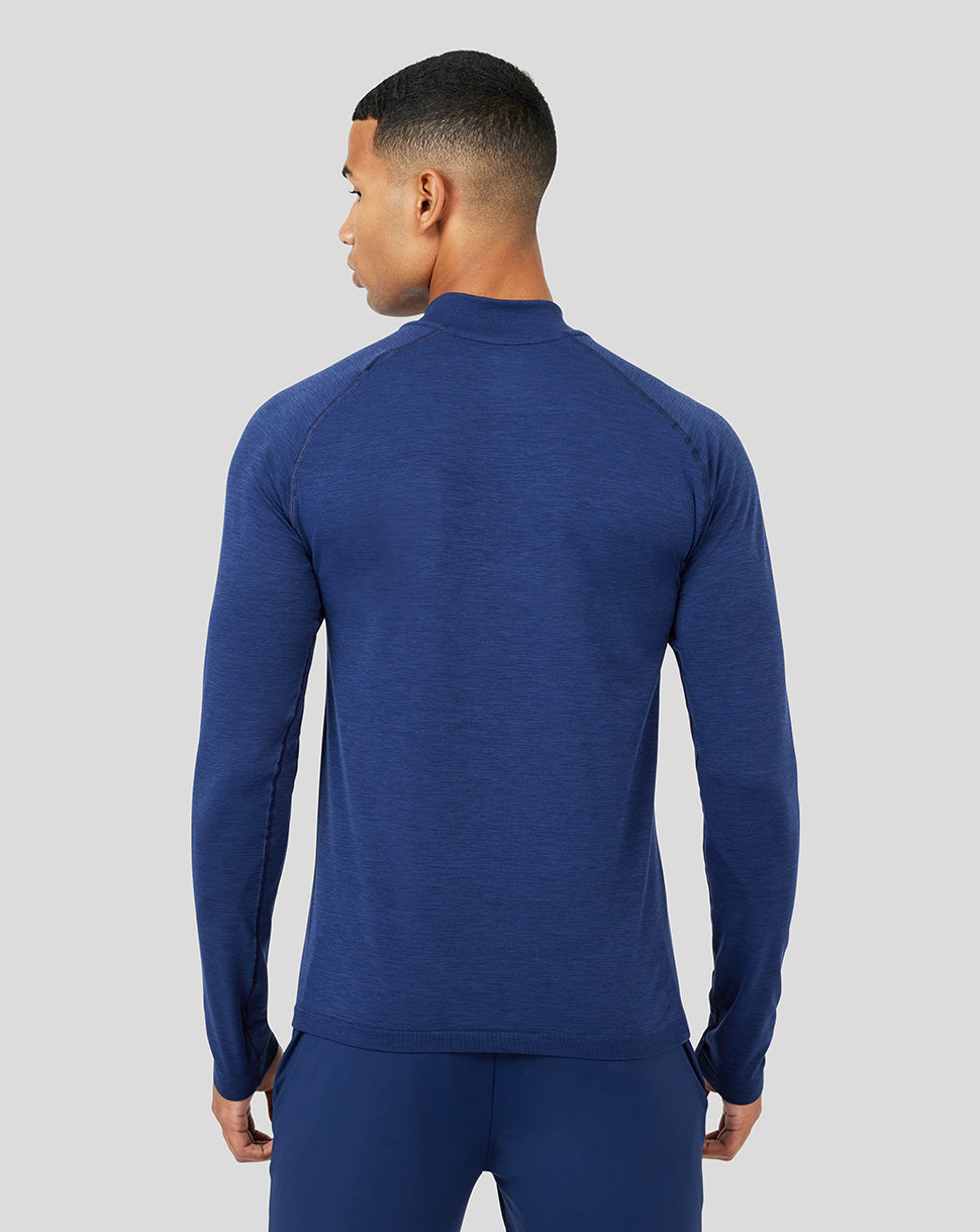 Men's Peacoat Seamless Protek 1/4 Zip