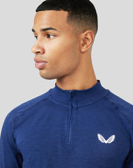 Men's Peacoat Seamless Protek 1/4 Zip