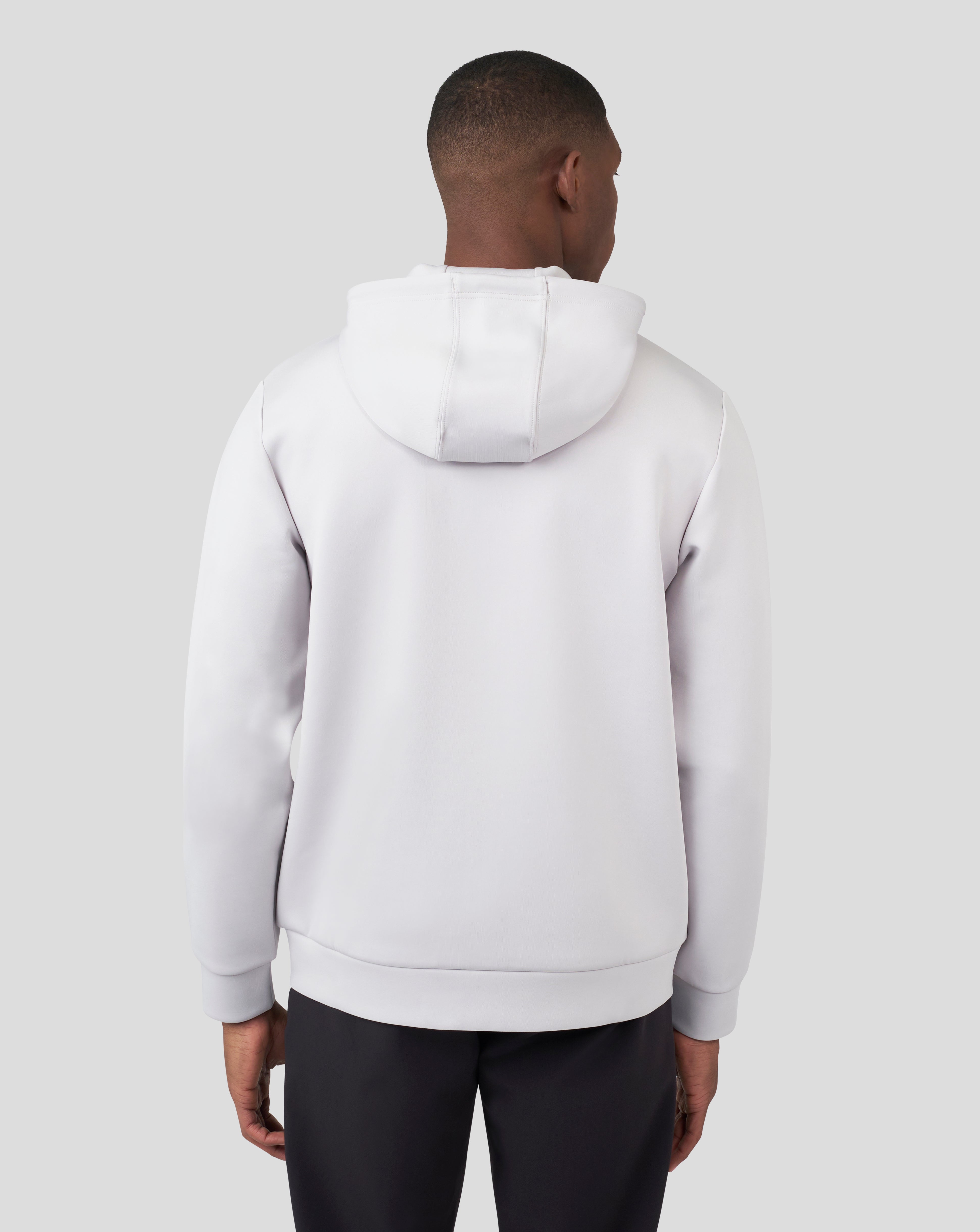 Men's Mist Grey Scuba Zip Hoodie