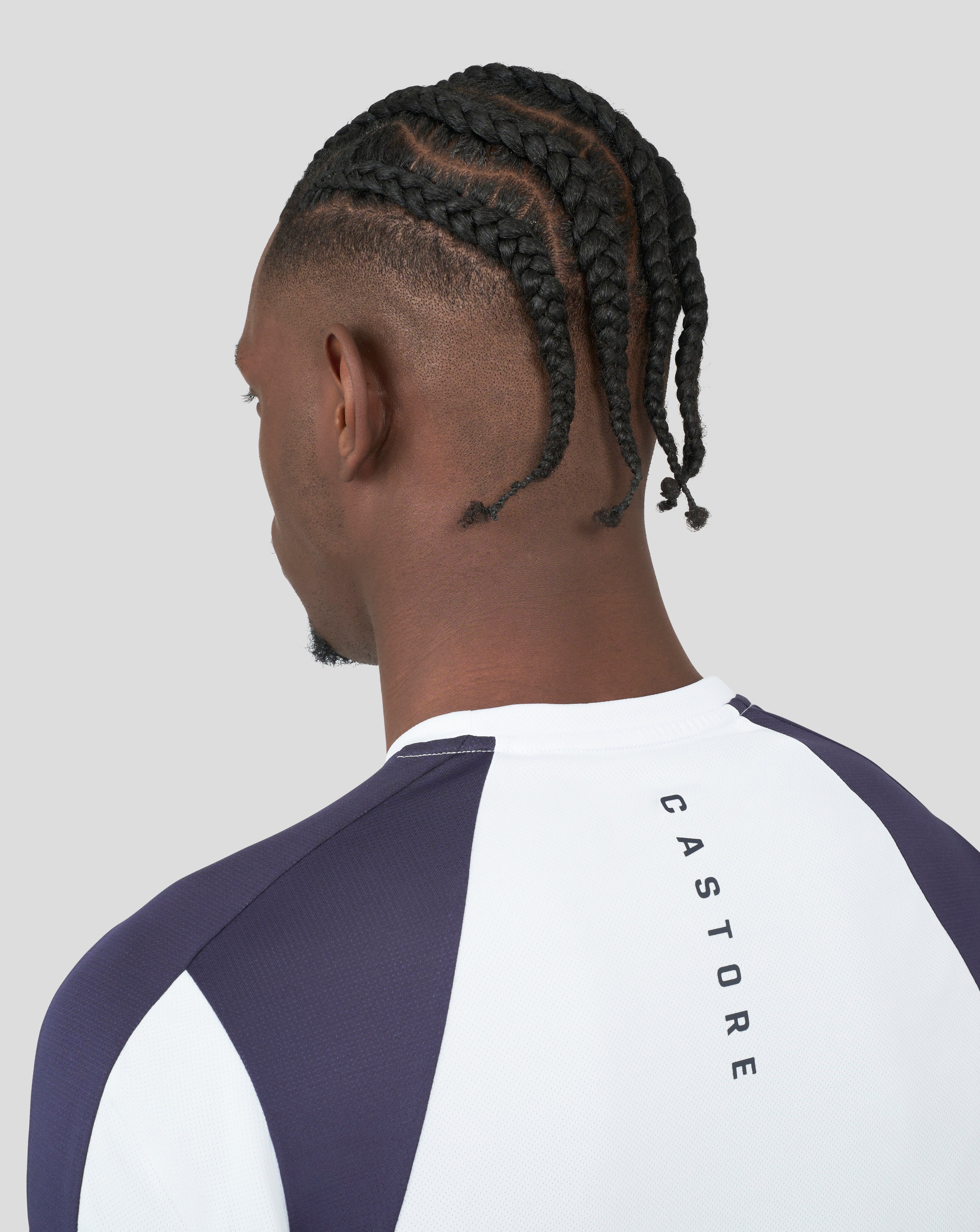 Men's Ice Blue Cobalt Capsule Mesh Mix Tee - Breathable Sports Tee for Active Days