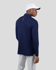 Midnight Golf Navy Essential Long Sleeve Polo - Long Sleeve Polo in Midnight Navy