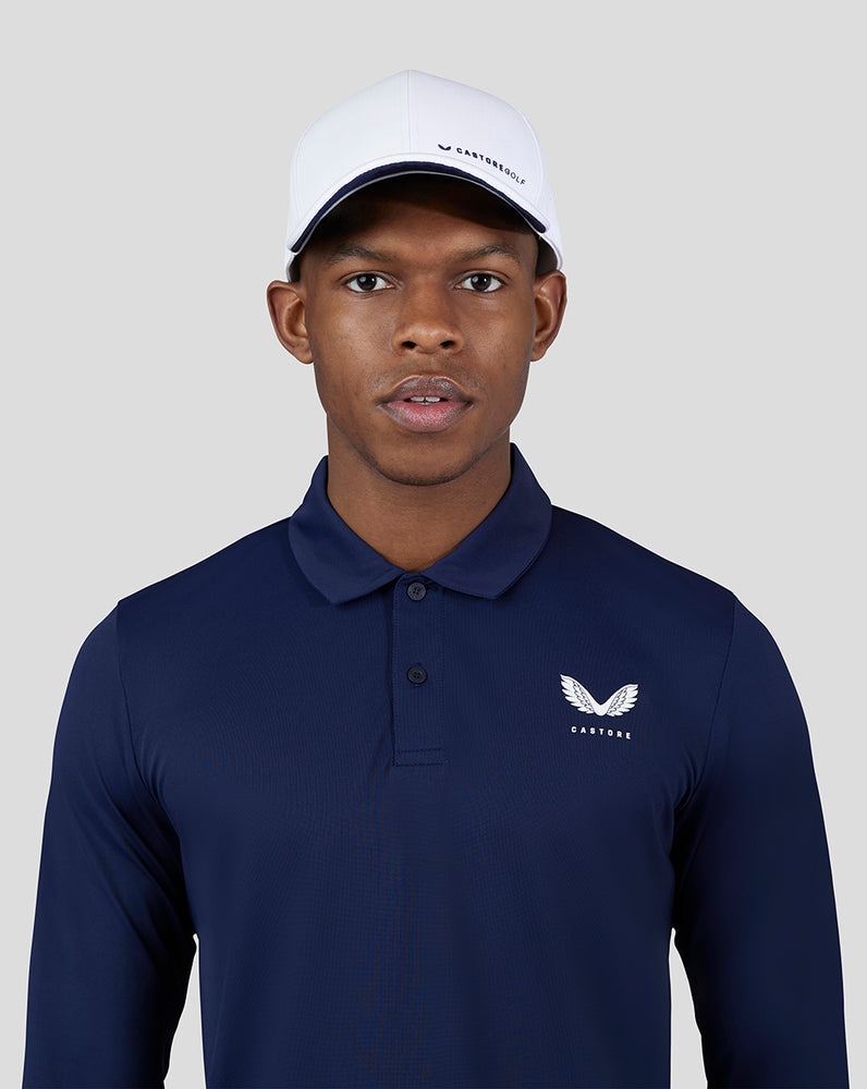 Midnight Golf Navy Essential Long Sleeve Polo - Long Sleeve Polo in Midnight Navy