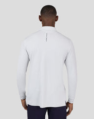 Stone Grey Golf Essential Long Sleeve Polo - Stone Grey Long Sleeve Polo for Golf