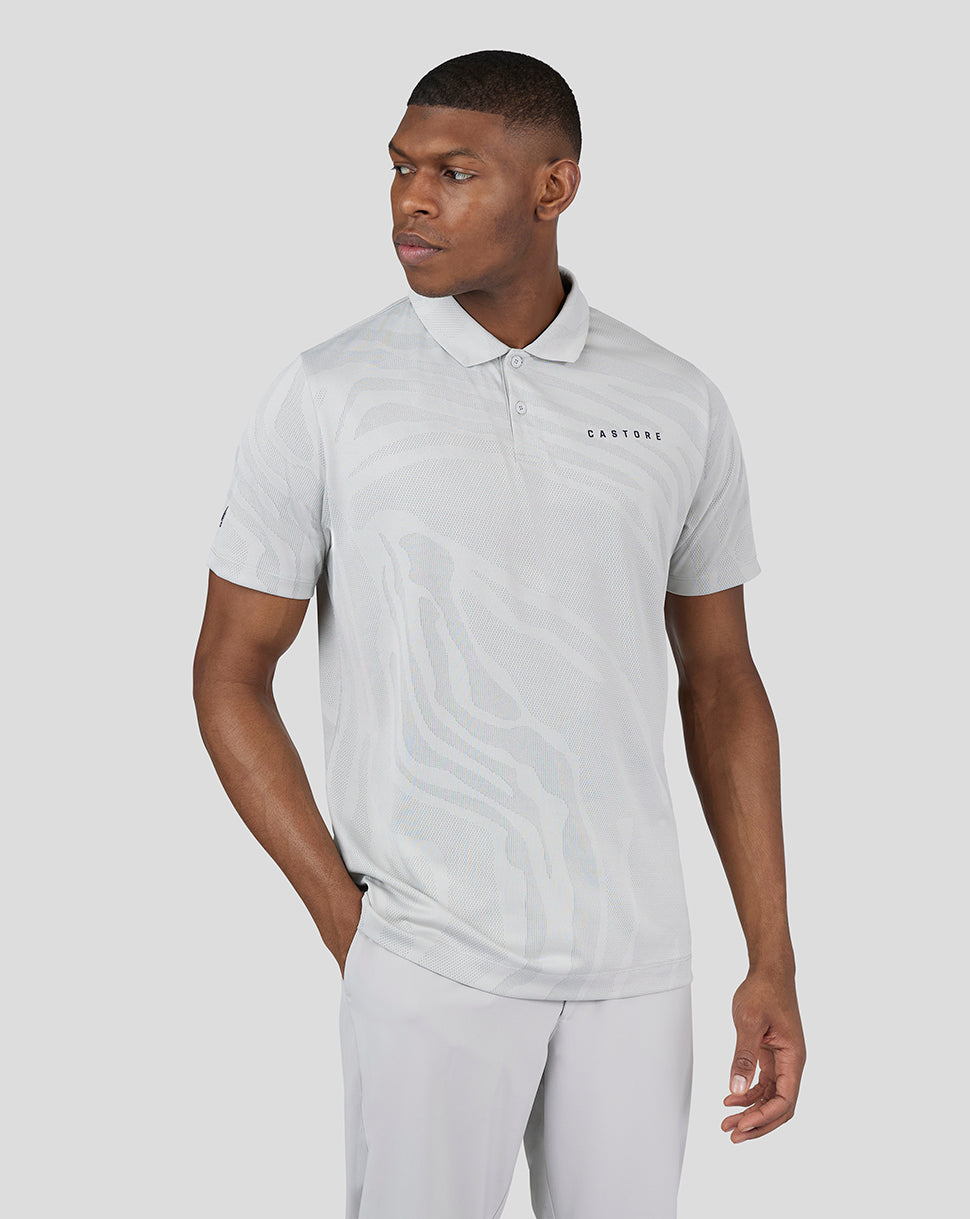 Golf Engineered Knit Polo - Mist Grey Engineered Knit Polo for Golf
