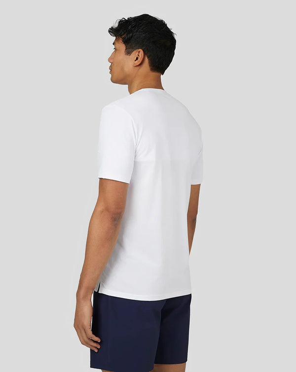 Castore Men’S Active Short Sleeve Performance T-shirt - White