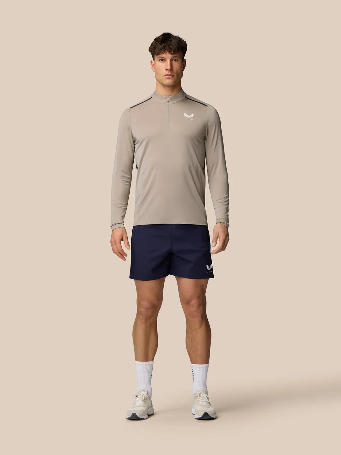 Castore Apex Training 1/4 Zip Top - Rock Grey