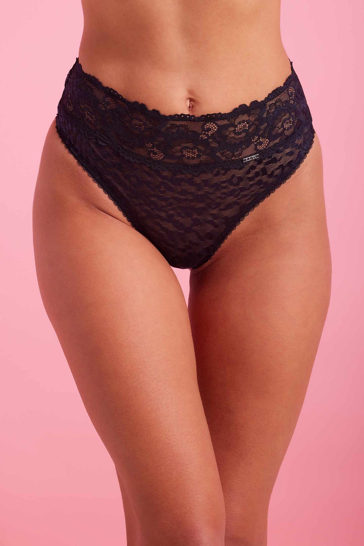 Eleven Intimates Ava Lace High Waist G-String