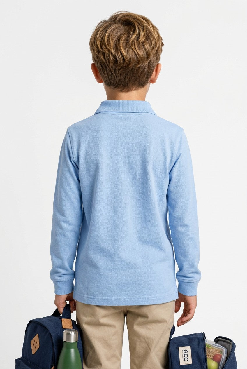 OVS Polo L/S Placid Blue