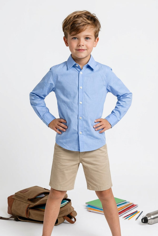OVS Shirt L/S Placid Blue