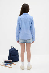 OVS Shirt L/S Placid Blue