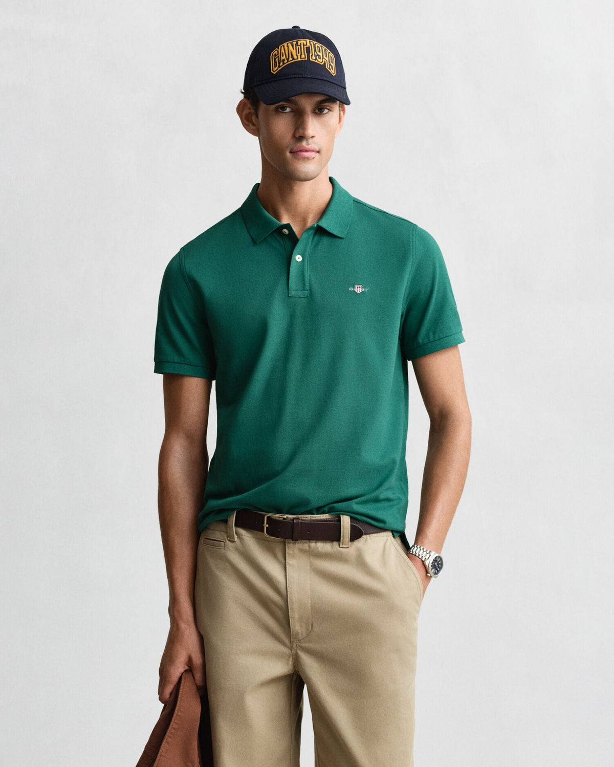 Regular Shield Short Sleeve Pique Polo