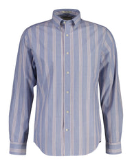 Regular Poplin Fil A Fil Stripe Shirt