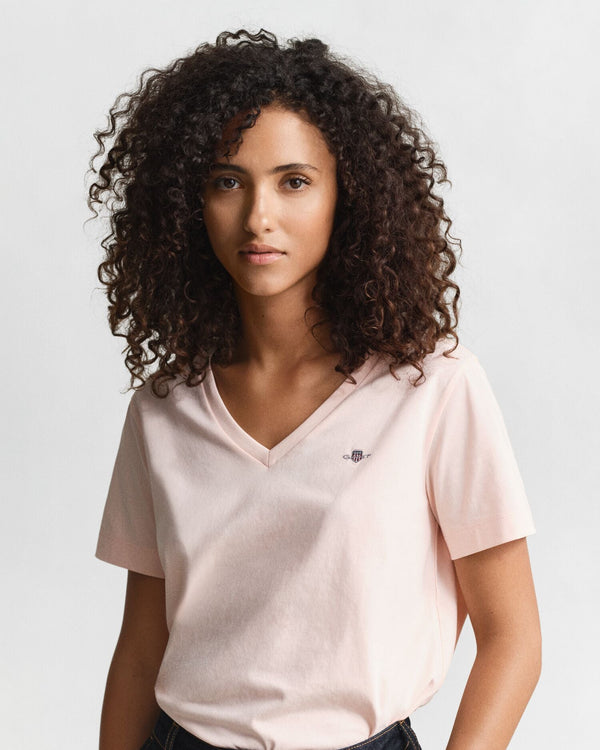 Regular Shield Short Sleeve V-Neck T-Shirt