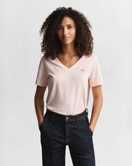 Regular Shield Short Sleeve V-Neck T-Shirt