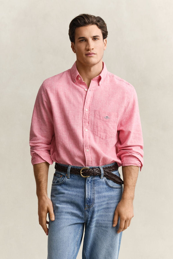 Regular Cotton Linen Shirt