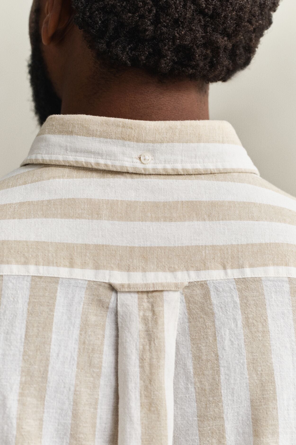 Regular Cotton Linen Stripe Shirt