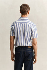 Regular Cotton Linen Stripe SS Shirt