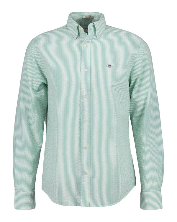 Regular Seersucker Stripe Shirt