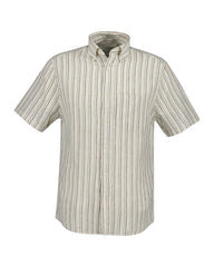 Regular Cotton Linen Stripe SS Shirt