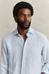 Regular Linen Stripe Shirt