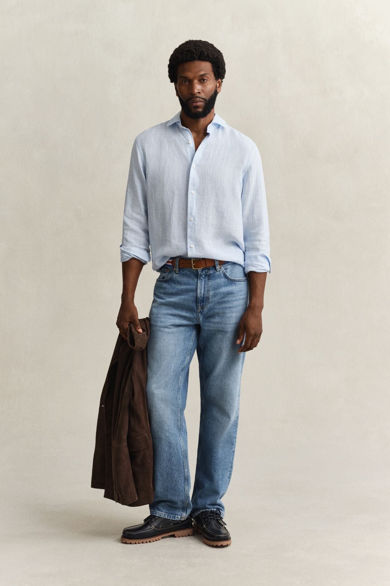 Regular Linen Stripe Shirt