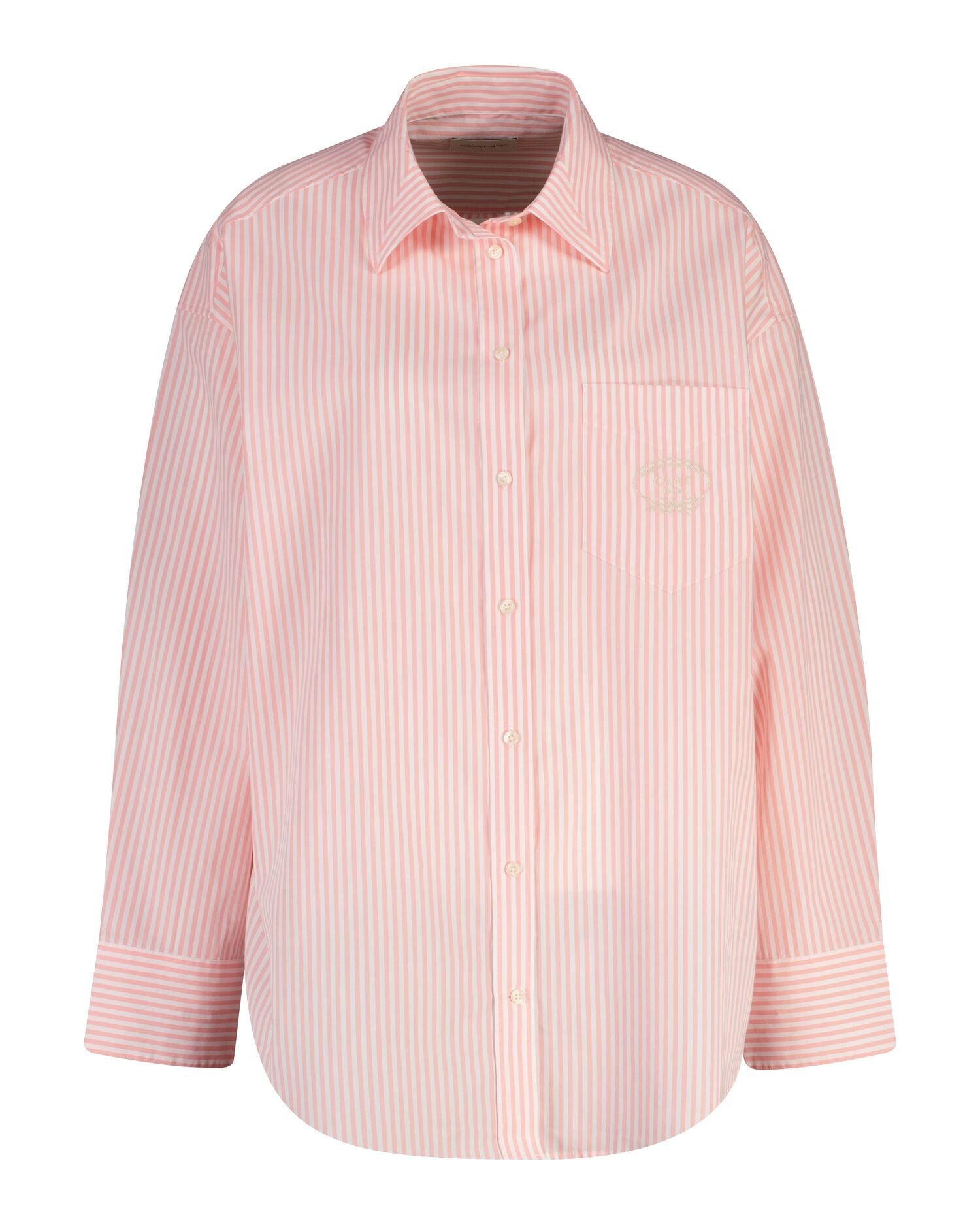 Oversized Classic Poplin Stripe Shirt