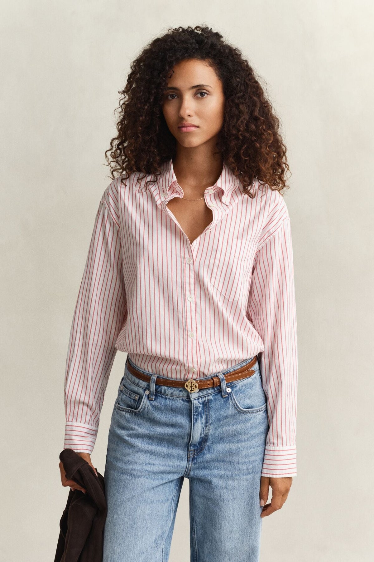 Relaxed Luxury Oxford Stripe Bd Shirt