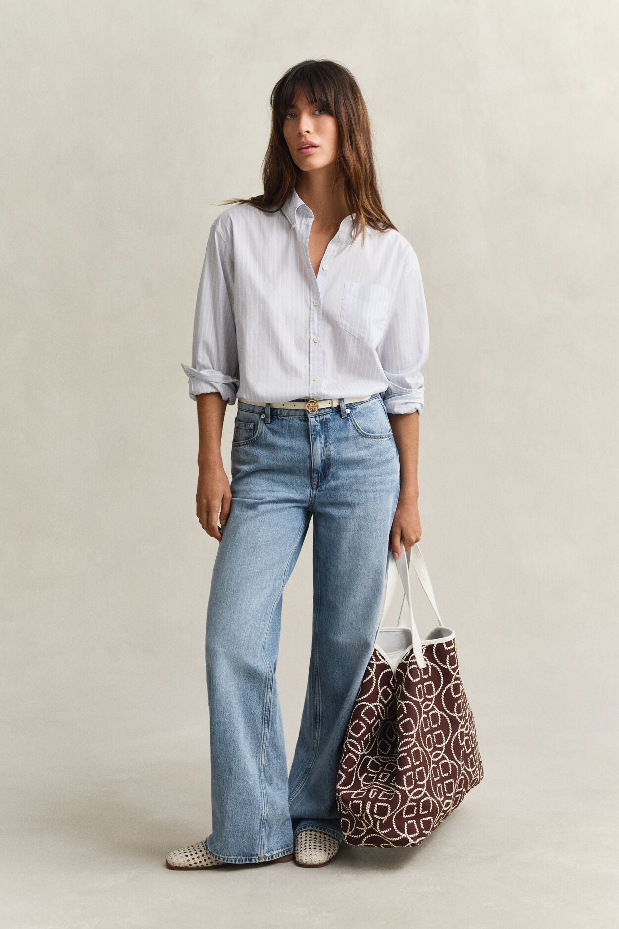 Relaxed Luxury Oxford Stripe Bd Shirt