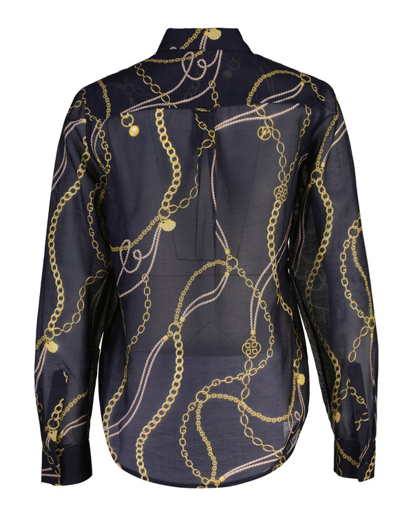 Regular Printed Ctn Silk Ls Shirt