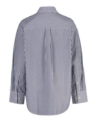Relaxed Stripe Poplin Ls Shirt